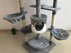 Poste Rascador para Gatos para la Pared, Rascador Grande para Gatos, Torre de Madera, Casa de Árbol para Gatos Grandes - Product Image 5