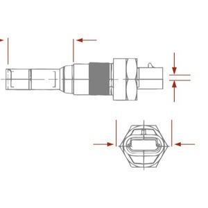 เซ็นเซอร์วัดความเร็วแบบแปรผัน Ai-Tek Variable Magnetoresistive Vr Ip65 โลหะ 125354 สหรัฐอเมริกา - Product Image 4