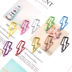 Graffette a forma di fulmine per ufficio cancelleria metallo graffetta per studio accessori per rilegatura Clip articoli per ufficio cancelleria scuola - Product Image 6