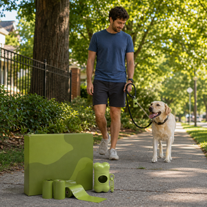 Bolsas para excremento de perro personalizadas en rollo, resistentes a fugas, fáciles de rasgar, con empaque de marca privada - Product Image 5