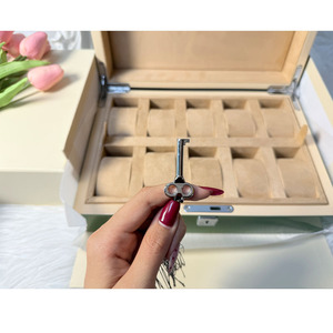 Luxury Piano Green 10 Slots <b>Watch</b> Organizer Box Custom Caja Para Reloj <b>Wooden</b> <b>Watch</b> Storage Box With Logo for brand - Product Image 6