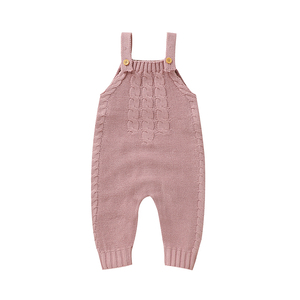 MIMIXIONG Combinaison à bretelles unisexe pour bébé de 0 à 24 <span class=keywords><strong>mois</strong></span>, couleur unie, boutique, acrylique, vêtements pour bébé garçon et fille, barboteuse - Product Image 4