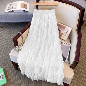 I-0545 Vente en gros Robe d'été grande taille pour femme, jupe élégante longue droite, jupes décontractées grande taille pour femme à prix abordable - Product Image 3