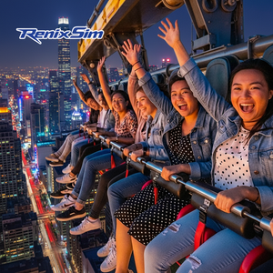 RenixSim Uçan Sinema <span class=keywords><strong>2026</strong></span> Yeni Roller Coaster Simülatörü Hareket Simülatörü Kapalı Alan VR Çok Oyunculu 5D 7D 9D Uçuş Simülatörü - Product Image 2