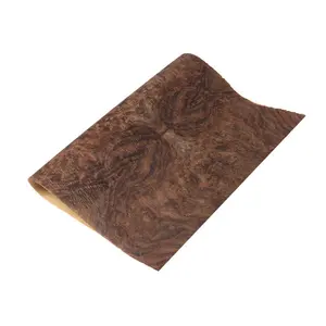 2500mm * 600mm đen Walnut Burl gỗ tự nhiên Veneer Sheets đối với đồ nội thất bằng gỗ Guitar Piano trang trí