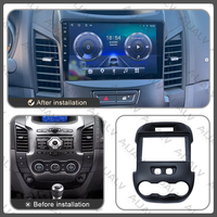 Rangka Mobil 9 Inch untuk Ford Everest Ranger Mazda, Desain Kabel Kit Radio Mobil, Laris di Industri Nigeria