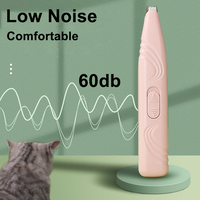 Rasoir électrique à faible bruit pour animaux de compagnie toilettage cheveux des pieds chat chien patte tondeuse à fourrure tondeuse à cheveux pour animaux de compagnie