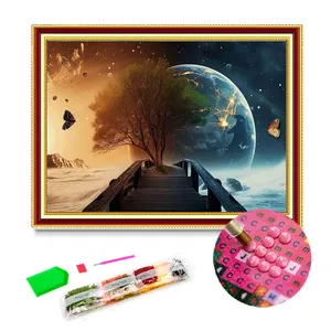 Creative Stitching Scenery Painting Custom Picture Drop Shipping Artwork Gift Mosaic Diy Diamond Painting Wall Hanging Painting