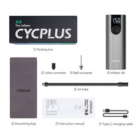 CYCPLUS A8 Pompe à air numérique sans fil avec détection de pression des pneus pour voiture, moto, vélo, ballon de football