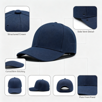 Gorra de Béisbol con Logotipo Bordado Personalizado a Precio de Fábrica, Gorra Deportiva Unisex de 6 Paneles para Hombre y Mujer