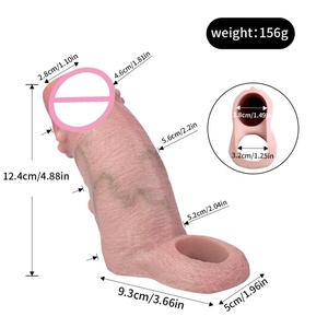 FAAK - Juego de Fundas Realistas para Pene, Fundas para Agrandar el Pene, Juguete Sexual Erótico, Funda para Pene Personalizada para Hombres - Product Image 3