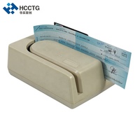 Lecteur de chèques avec scanner MICR bancaire RS232 / PS/2 / USB ISO1004 E13B CMC7 avec MSR HCC1250X-M