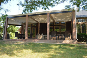 Cortinas de aleación de aluminio a prueba de viento, Gazebo de toldo para exteriores, pérgola, OEM - Product Image 3