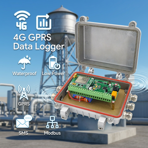 4G wireless data logger GSM SMS upload alarm IP67 waterproof level monitor Low power <b>battery</b> <b>operated</b> - Product Image 1