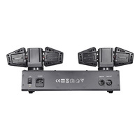 Projecteurs de Scène Dynamiques 3-en-1 : Laser, Stroboscope et Éclairage RGBW DMX512 pour Entrepôts, en Aluminium et Plastique