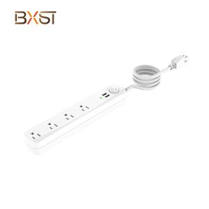 Para BX-V096-US, Regleta de Enchufes de 120V CA Monofásica con Puerto USB, Salida DC 5V 2.1A, Material de PC, Enchufe Estadounidense, Protector de Voltaje con Protección Contra Sobretensiones de 85J - Product Image 2