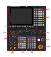Controlador CNC FINGER de 10.4 Pulgadas LCD de 5 Ejes para Máquina de Torneado y Fresado, Sistema RT Linux, 2GB de RAM, 8GB de Capacidad de Programa