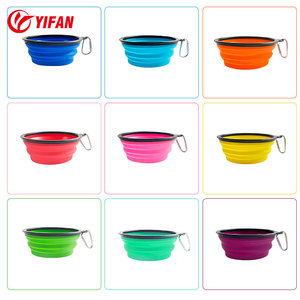 <span class=keywords><strong>Chien</strong></span> et chat bol pliant animal de compagnie silicone voyage extérieur portable crochet eau potable alimentation <span class=keywords><strong>anti</strong></span>-suffocation bol de nourriture lente - Product Image 2