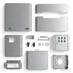 Services de fabrication sur mesure de tôles métalliques avec découpe laser, estampage et pliage - Acier inoxydable et alliage d'aluminium - Product Image 1