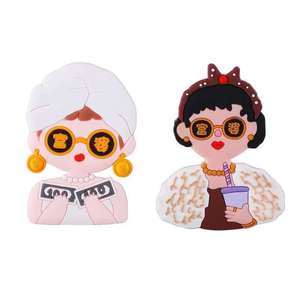 Creative Human Rich Woman Cake Topper Handmade Birthday Decoration Plugin - Product Image 2