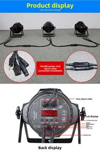54pcs <strong>3</strong> Watt RGBW LED Par Light Projection Lights <strong>DMX512</strong> Disco <strong>DMX512</strong>/Sound-Activated <strong>Control</strong> IP33 Rated Aluminum+Plastic - Product Image 3