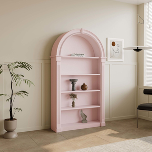 Scaffale Portaoggetti ad Arco Personalizzato in Legno Multistrato all'Ingrosso Mobile Contenitore Libreria Moderna Espositore per Libri Scaffale per Libri - Product Image 1