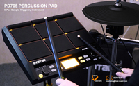 Percussion Instrument Pd705 Percussion Drum 9 Triggers Electric Drum Pad