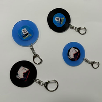 2026 cadeau personnalisé en gros Qr Code Logo porte-clés porte-clés musique Kpop Album personnalisé Mini Nfc cd porte-clés