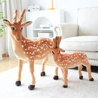 Peluche réaliste pour enfants, jouet sur pied, chien, personnalisé, simulation OEM, en forme de dessin animé, peluche d'animal