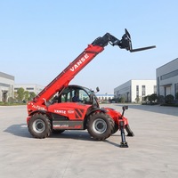 Chariot télescopique de 4 tonnes et 14 m avec hydraulique allemande Rexroth pour le levage de matériaux de construction en hauteur, moteur EPA Euro V