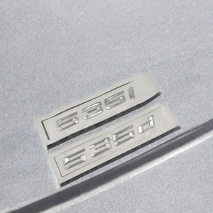 Emblema ABS para Maletero, Letras Adhesivas Plateadas y Negras para Serie 5, Adorno Exterior para Auto - Product Image 3