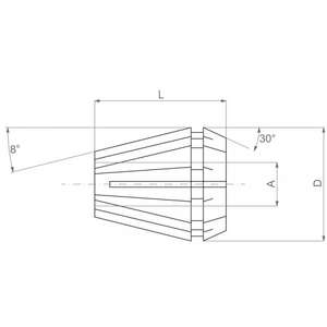 Fervi-P032/04สปริงคอลเลตต์ ER32 - EAN 8012667141912อุปกรณ์เสริมสำหรับดอกสว่าน - Product Image 2