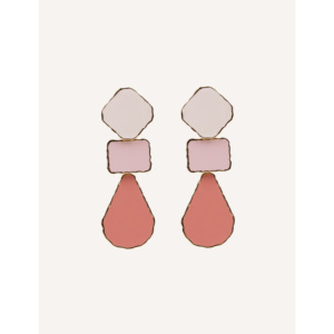 Orecchini Pendenti alla Moda YFB E508, Lunghi 9,5 cm, in Acciaio Inossidabile e Smalto, per Primavera Estate - Product Image 1