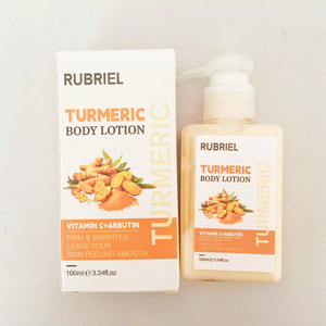 Pelembap asam hialuronat silikon kualitas tinggi Losion Tubuh aroma kunyit Vanilla mencerahkan untuk semua kulit - Product Image 6