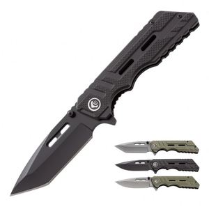 Cuchillo de Bolsillo Plegable Táctico de Supervivencia para Campamento al Aire Libre, con Hoja D2 y Mango G10, Venta al Por Mayor, Personalizado, de Alta Calidad - Product Image 1