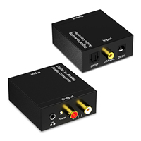 Cable de Alimentación USB, Cable de Fibra Óptica Incluido, Convertidor Coaxial de Audio de 3.5, Divisor de Audio Digital a Analógico