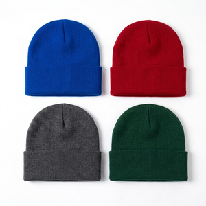 Unisex Winter Warm <b>Wool</b> Knit <b>Beanie</b> <b>Hats</b> with Custom Embroidery Logo Multi-Color Cartoon and Character Patterns 3D Technique - Product Image 2
