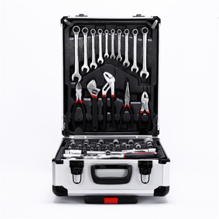 Push Pull A removable Toolbox Hand Tools Aluminium Case Package Sets Ratchet Wrench Repairing For Car