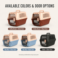 Caisse de transport pour animaux de compagnie, boîte de transport rigide pour chiens et chats approuvée par les compagnies aériennes, vente en gros
