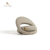 Fauteuil de loisirs en cuir italien de luxe à siège unique, design unique pour salon, salle de lecture, centre commercial, appartement, hôtel