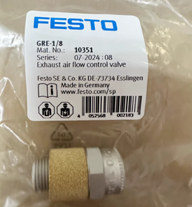 ตัวควบคุมการไหลของไอเสียแบบทางเดียว Festos GRE-1/4 10352 รุ่นดั้งเดิม พร้อมวาล์วควบคุมความเร็วแบบนิวเมติก G1/4 - Product Image 3