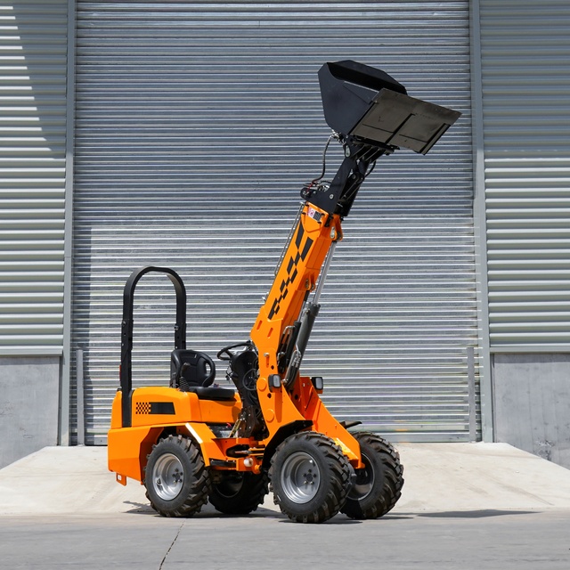 High Efficiency Mini Front End Loader  4x4 Wheel Loader With Attachments for Sale