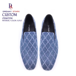 Mocassins Dreamy Strark pour l'été, avec logo personnalisé, couleur bleu ciel, pour hommes, pour mariage ou fête - Product Image 4