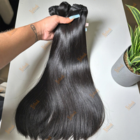 Lots de Cheveux Humains Vierges Alignés Naturellement, Qualité 12A 15A, Lisses Comme des Baguettes, Double Tissage, Origine Vietnamienne, Vente en Gros pour Fournisseurs