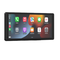 Kamera dasbor otomatis Android 8.1 HD IPS, kamera sentuh Carplay 4K kamera depan 1080P belakang rekaman Loop Bluetooth Audio kotak hitam