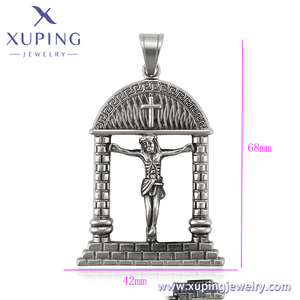 34630เครื่องประดับ Xuping ปืนสีดำชุดศาสนาสแตนเลสเป็นกลางจี้แฟชั่นดีของผู้หญิงเกาหลีที่กำหนดเอง - Product Image 2