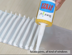 Sellador de Silicona Transparente Neutro No Tóxico de la Marca <span class=keywords><strong>JAYO</strong></span>, Adhesivo para Construcción, Aplicaciones Higiénicas en Cocina, Baño y Vidrio - Product Image 4