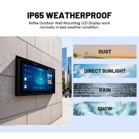 Pantalla Publicitaria Integrada para Exteriores de Alto Brillo de 32 Pulgadas, Panel IPS, Android 11, Punto de Acceso WiFi, Control por Aplicación