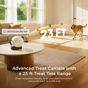 เครื่องให้อาหารสัตว์เลี้ยงอัตโนมัติอัจฉริยะพร้อมกล้อง ควบคุมระยะไกลผ่าน WiFi ความจุขนาดใหญ่ 14 วัน สำหรับแมวและสุนัข ดีไซน์ทันสมัย - Product Image 2