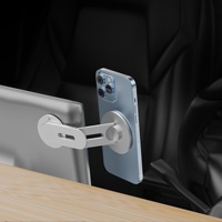 Soporte Magnético para Pantalla Flotante Oculta Compatible, Portátil, para Teléfono, Aleación de Aluminio, para el Tablero del Automóvil, Escritorio de Computadora Portátil